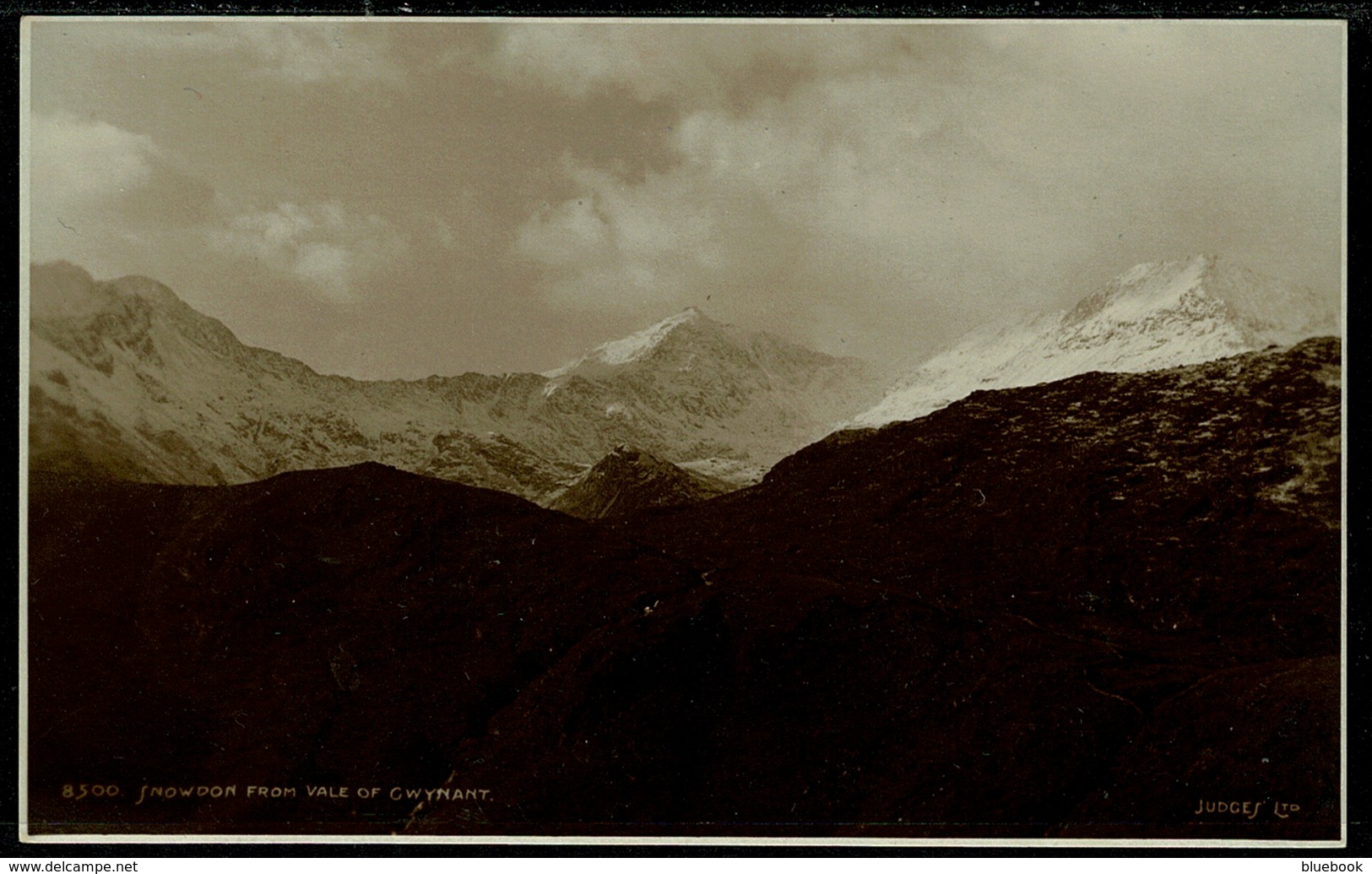 Ref 1271 - Judges Real Photo Postcard - Snowdon From Vale Of Gwynant - Caernarvonshire Wales - Caernarvonshire