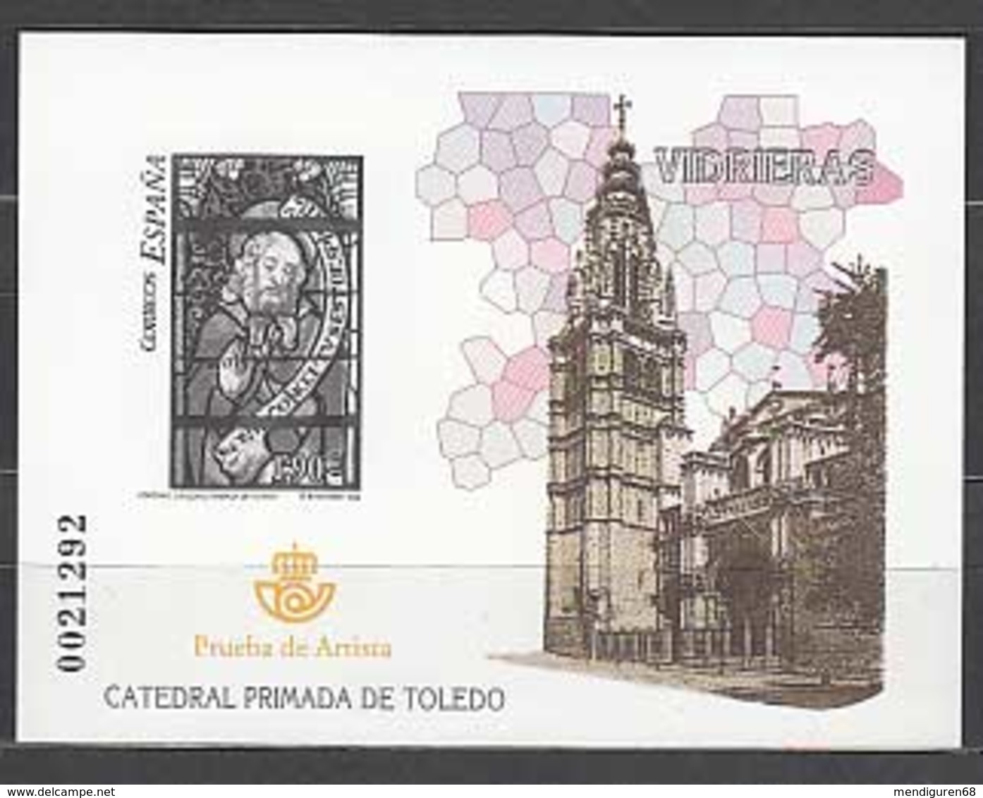 ESPAGNE SPANIEN SPAIN ESPAÑA 2004 OFFICIAL PROOF PRUEBA Nº 85 GLASSES CATHEDRAL TOLEDO ED 4132 YT BF141-3711 MI B143-400 - Essais & Réimpressions