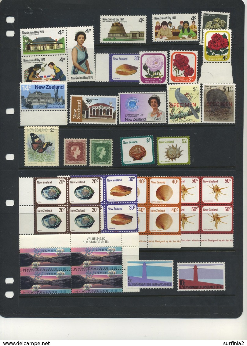 STAMPS - SMALL COLLECTION OF 78 UMM NEW ZEALAND - Colecciones & Series