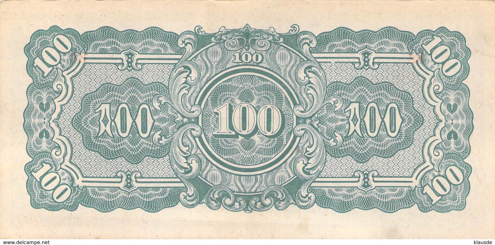 100 Rupes Banknote Japanese Gouverment - Giappone