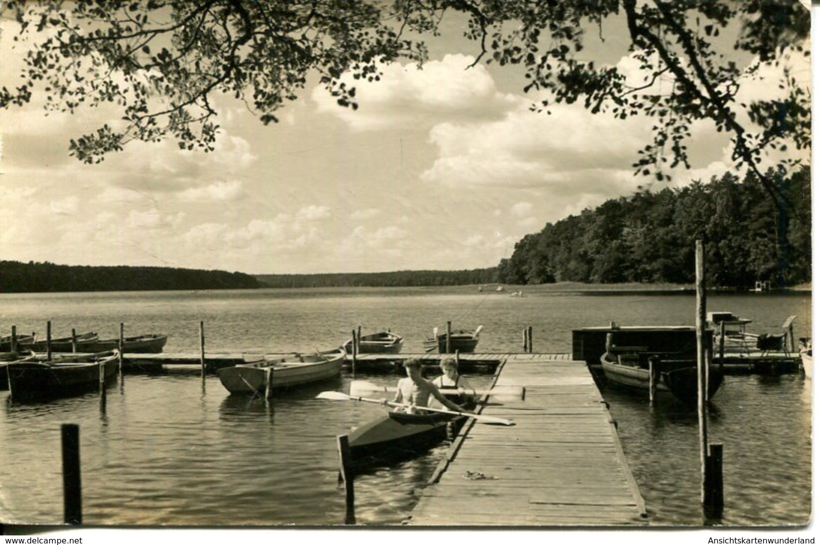 006496  Neuglobsow - Badestrand Am Stechlin-See. Bootsverleih - Neuglobsow