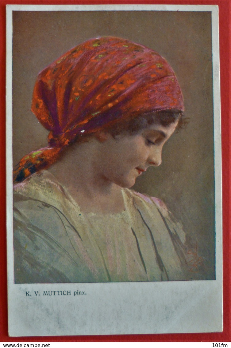 C.V.. MUTTICH - WOMAN PORTRAIT - Muttich, C.V.