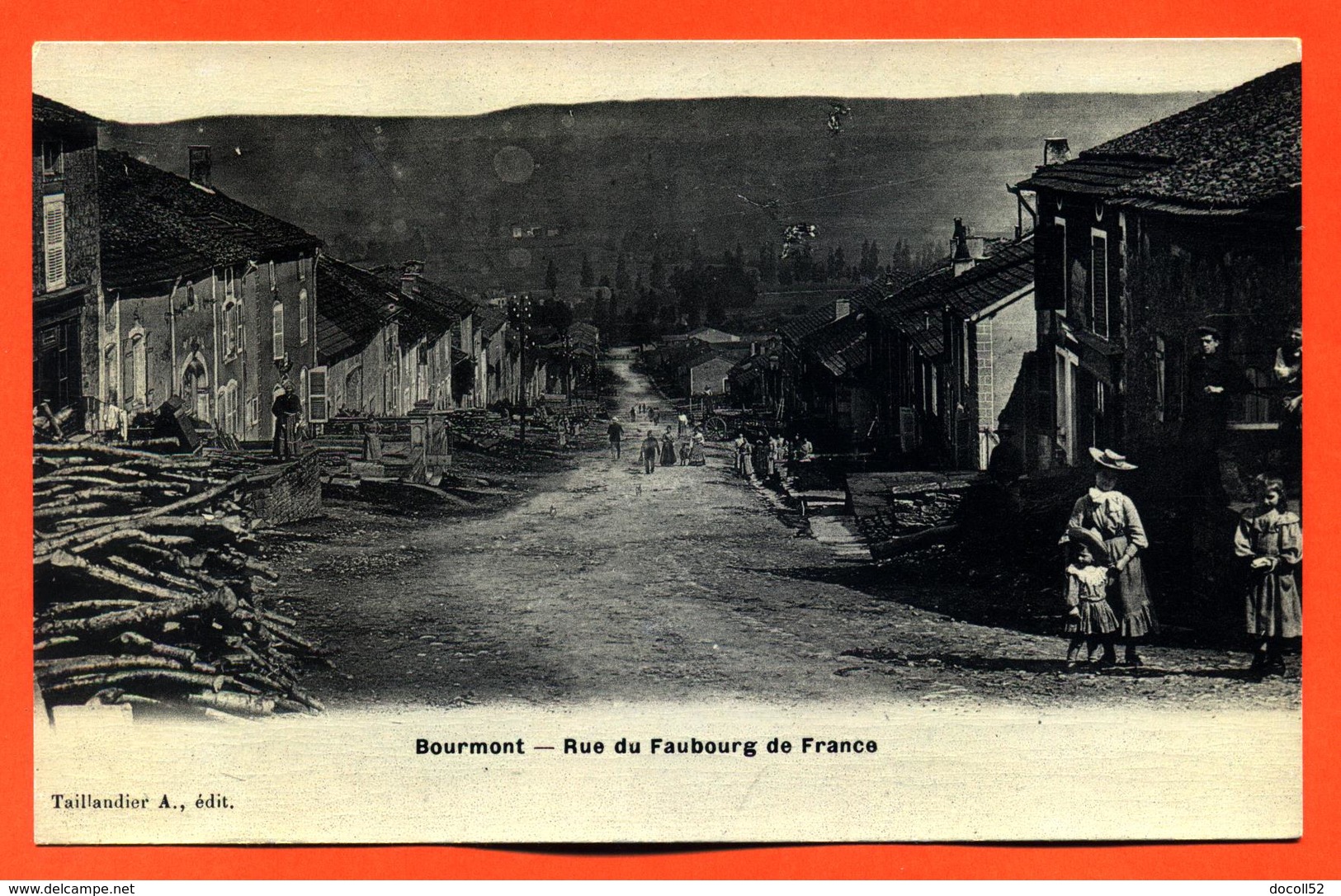 CPA Glaçée 52 Bourmont " Rue Du Faubourg De France " - Bourmont