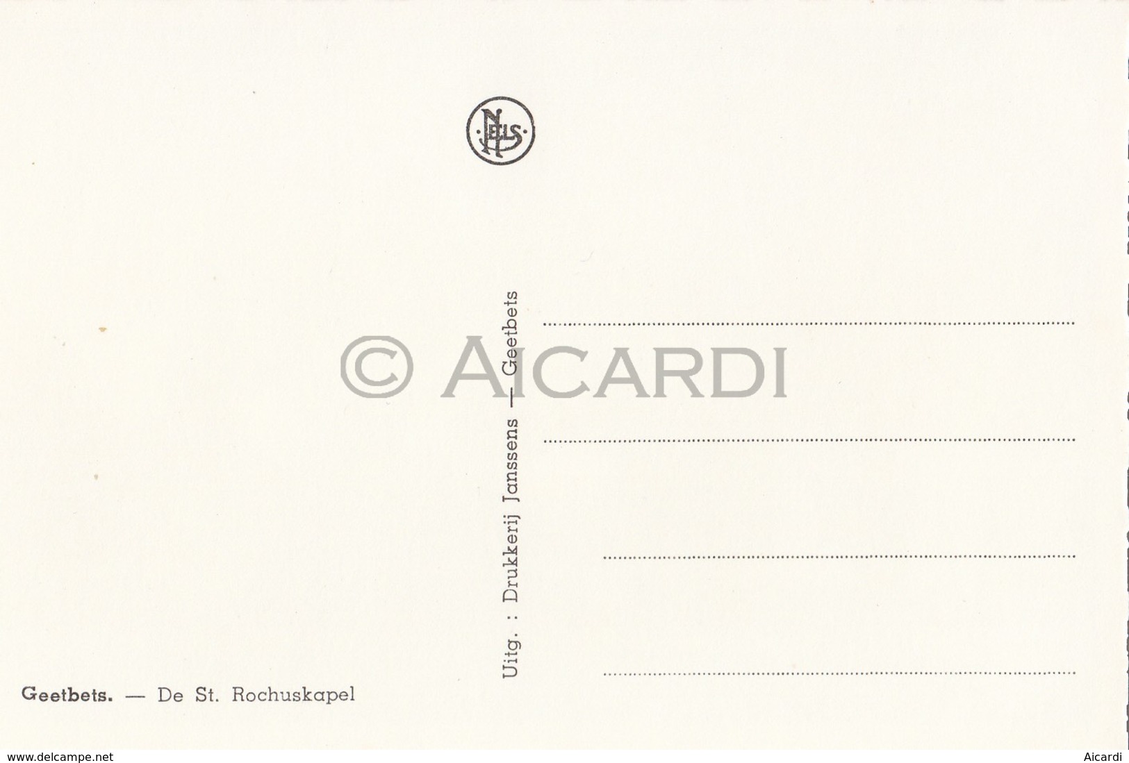 Postkaart/Carte Postale GEETBETS De St Rochuskapel  (C73) - Geetbets