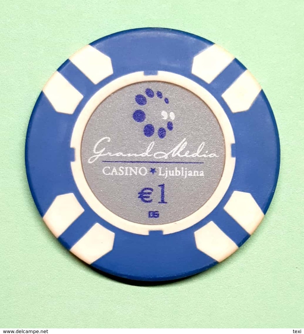 TOKEN JETON SLOVENIA  ( Casino Ljubljana 1 Eur) - Casino