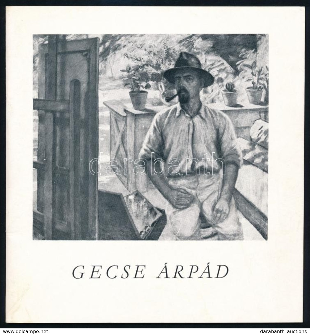 1980 Gecse Árpád Festőművész Aláírása Kiállítási Katalógusán - Otros & Sin Clasificación