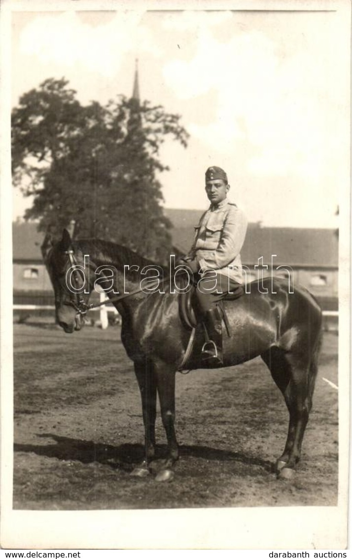 * T1/T2 Platsek András Katona Lovon / K.u.K. Military, Soldier On Horse. Photo - Non Classés