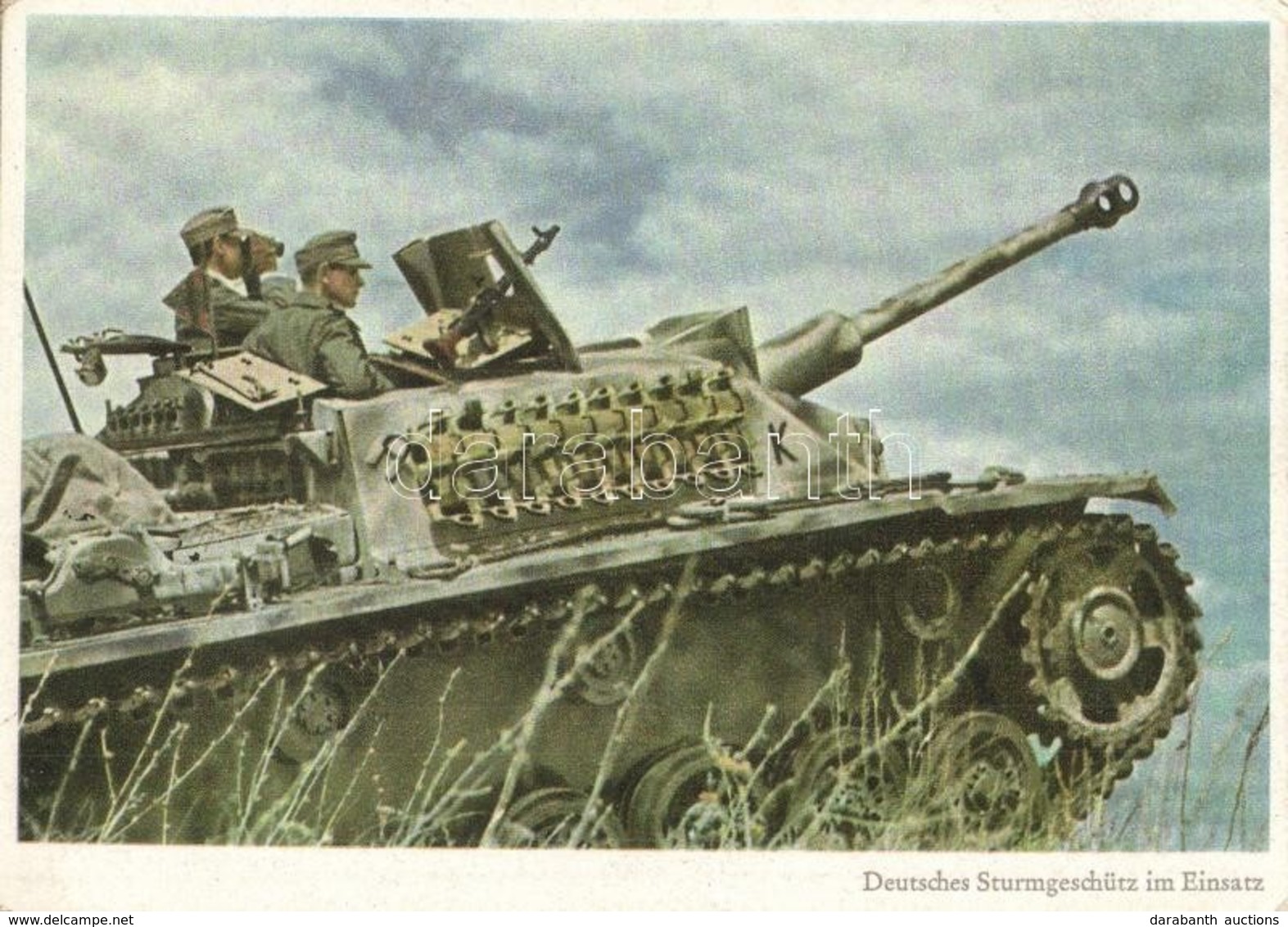 ** T2/T3 Deutsches Sturmgeschütz Im Einsatz. PK-Aufn. Kriegsber. Maltry, Carl Werner / WWII German Military, Soldiers In - Non Classés