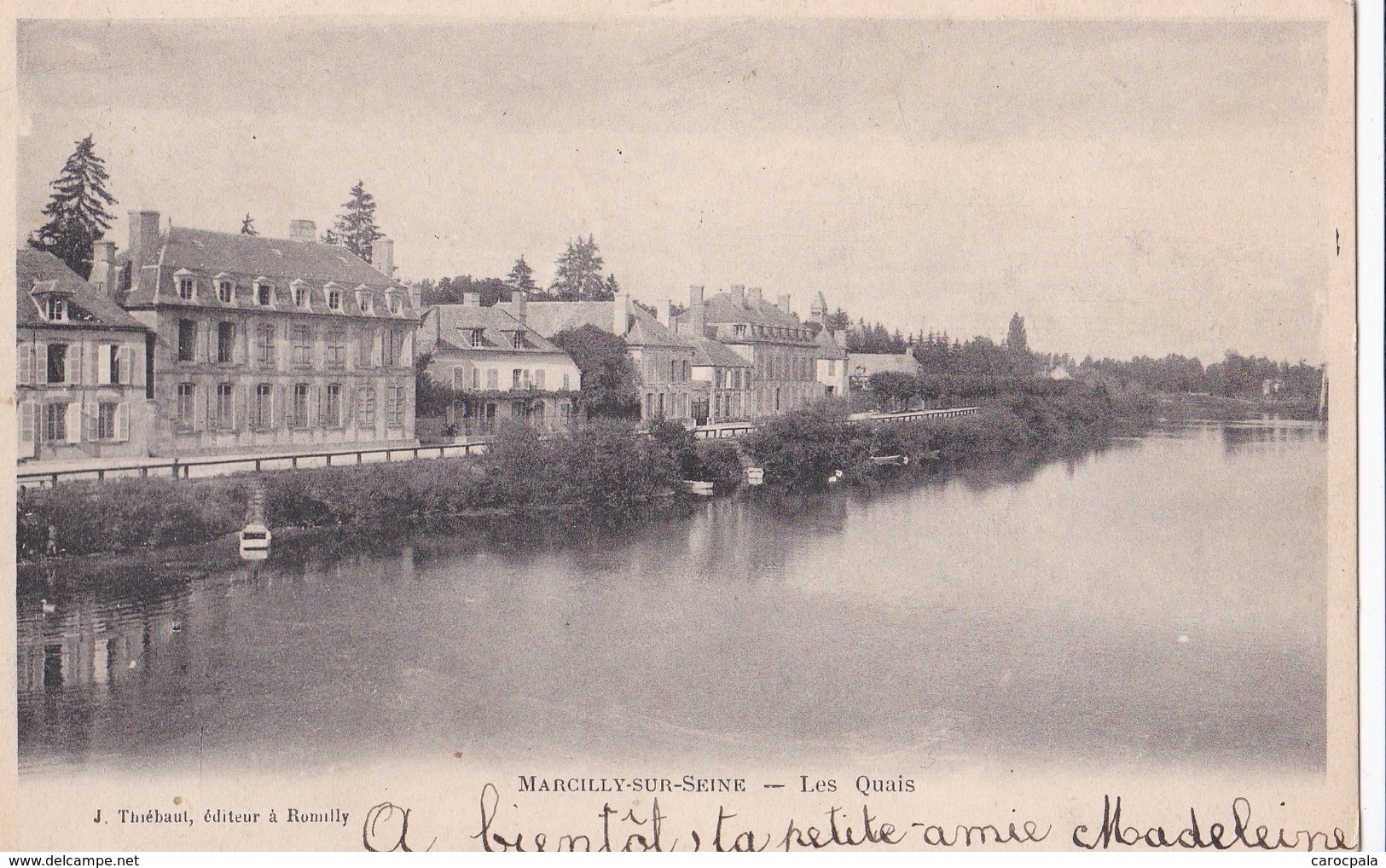 Carte 1903 MARCILLY SUR SEINE / LES QUAIS - Marcilly