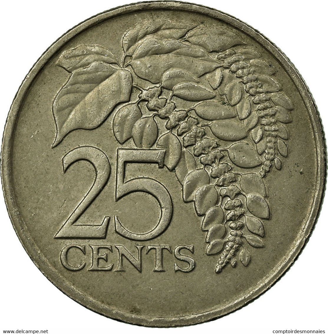 Monnaie, TRINIDAD & TOBAGO, 25 Cents, 1993, TTB, Copper-nickel, KM:32 - Trinidad & Tobago