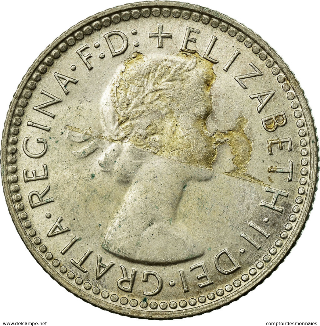 Monnaie, Australie, Elizabeth II, Sixpence, 1962, Melbourne, TTB, Argent, KM:58 - Sixpence