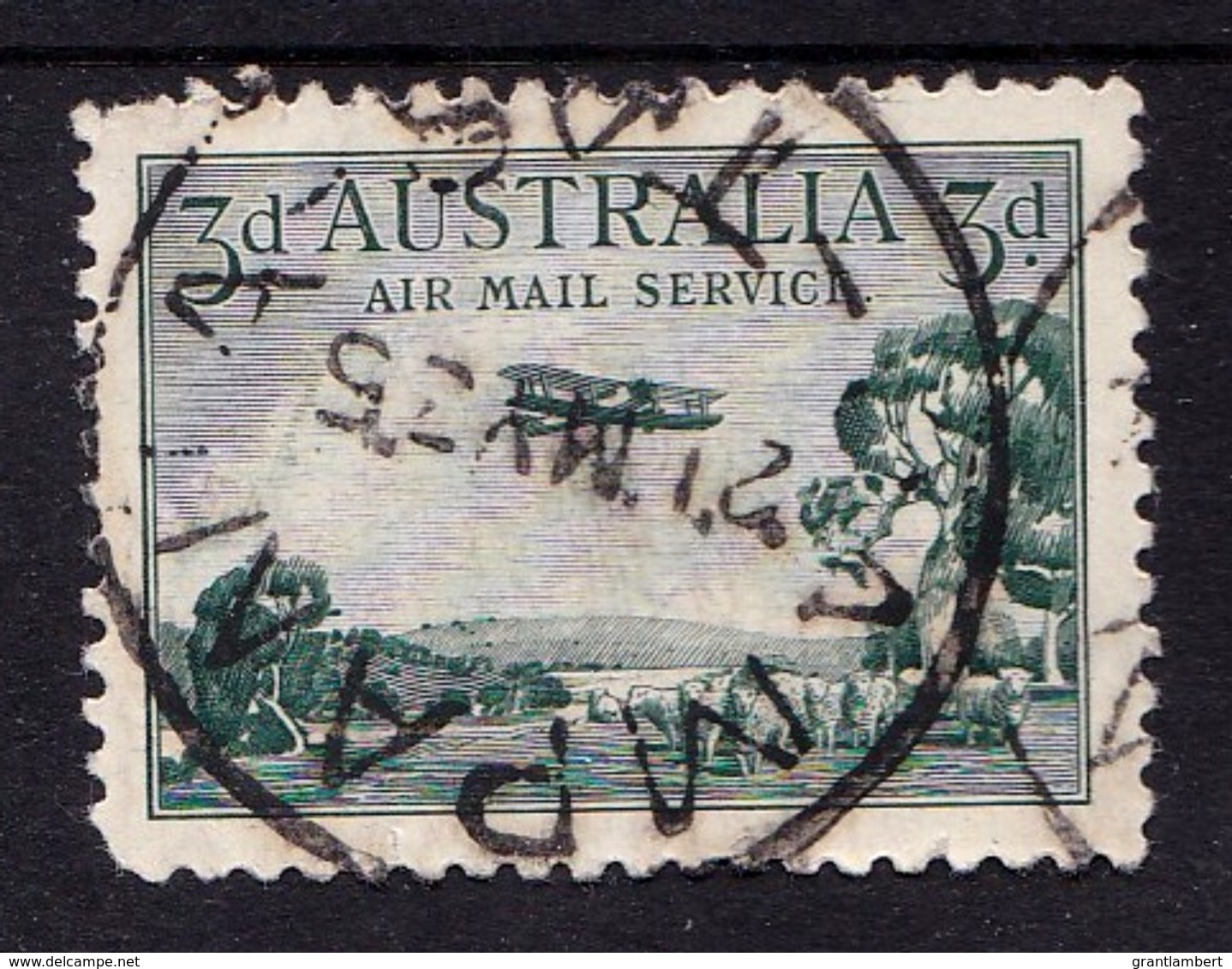 Australia 1929 Air Mail Service 3d Used - CAMPANIA, TAS - Gebraucht