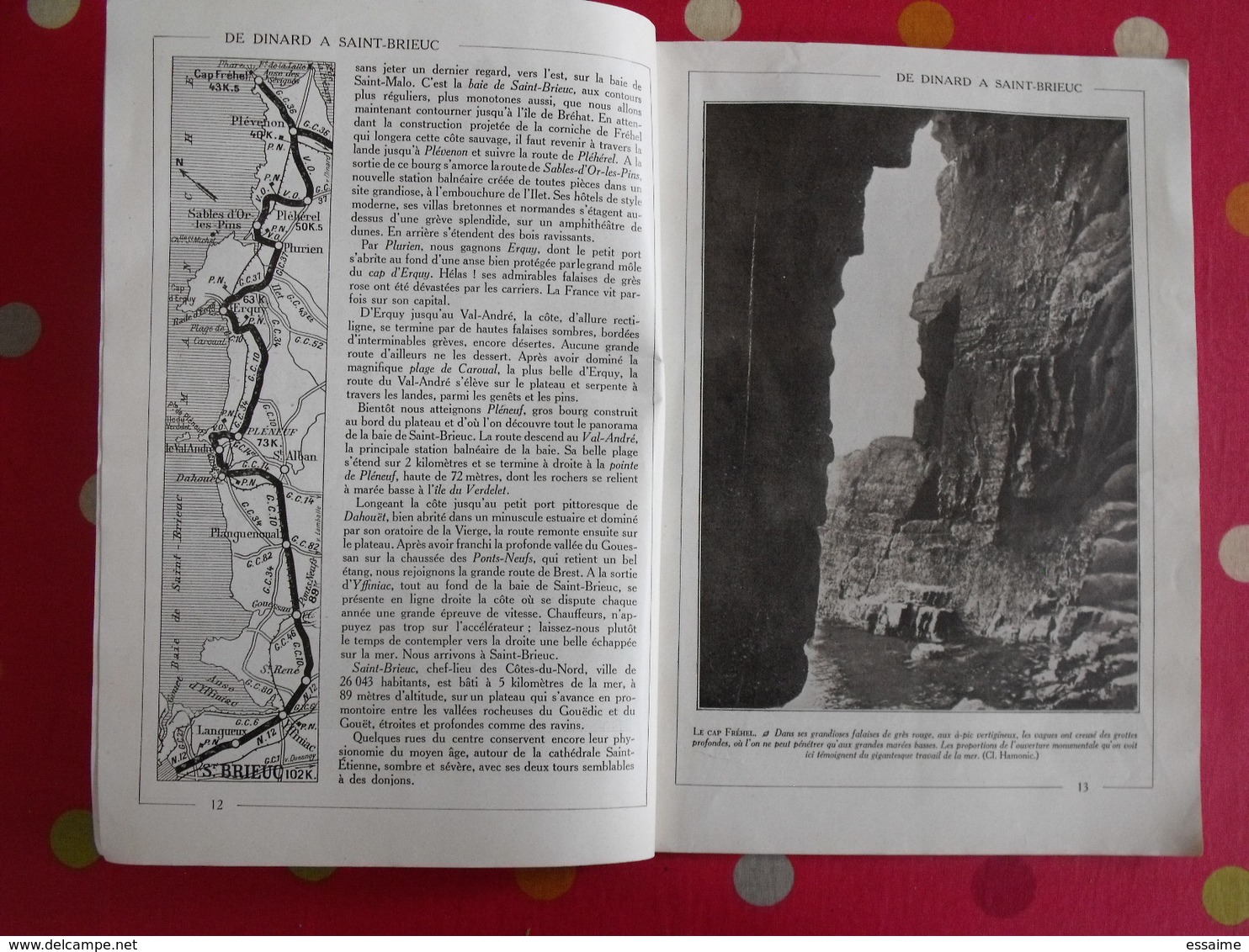 Les routes de Bretagne. Hachette 1930. bien illustré de photos