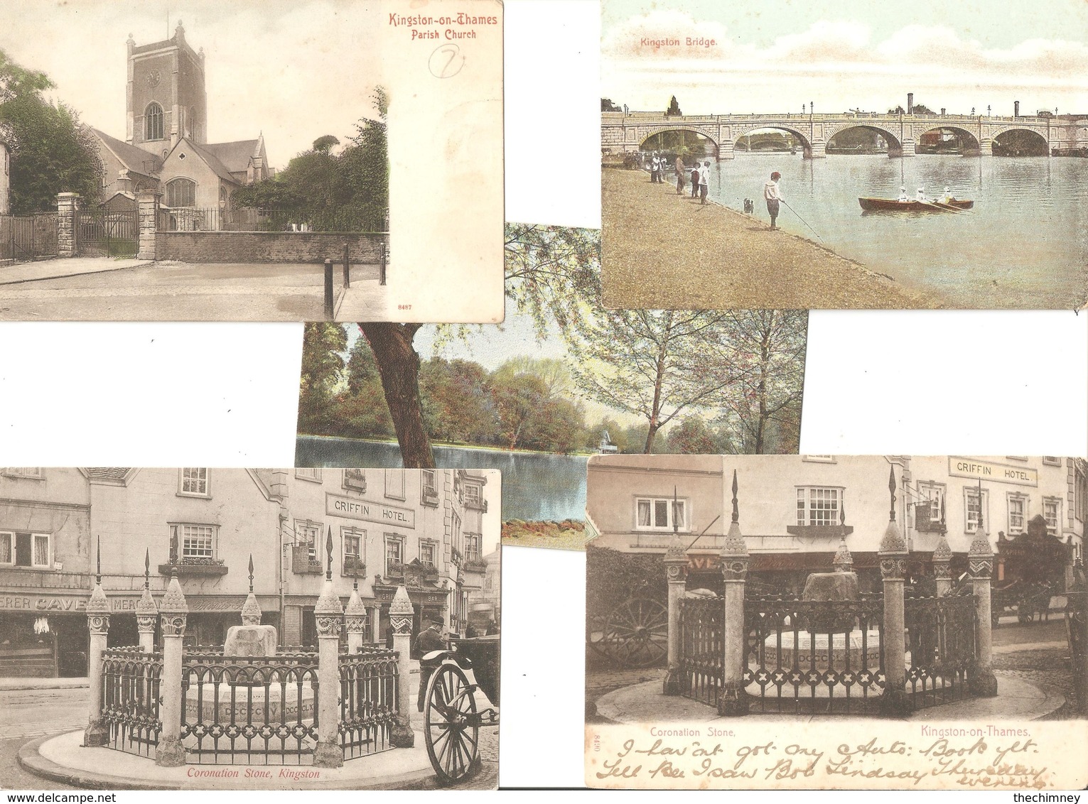 FIVE MORE OLD POSTCARDS OF KINGSTON UPON THAMES  SURREY - Surrey