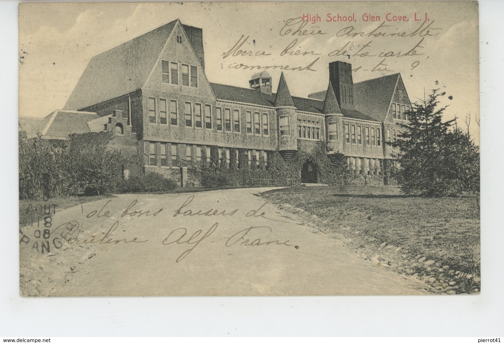 U.S.A. - NEW YORK - High School , GLEN COVE , L.I. - Unterricht, Schulen Und Universitäten