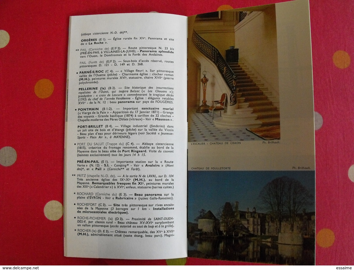 la Mayenne. memento des communes + photos touristiques. Laval Chateau-Gontier vers 1965