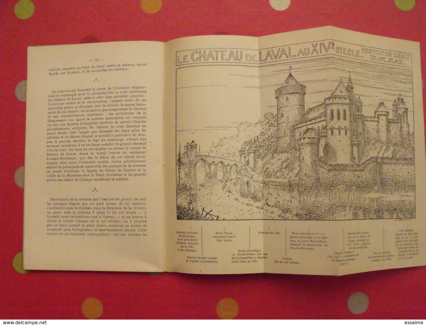 Le Château De Laval. Notes D'histoire Et D'archéologie Et Guide Du Visiteue. Guy Ramard. 1934. Illustré - Pays De Loire