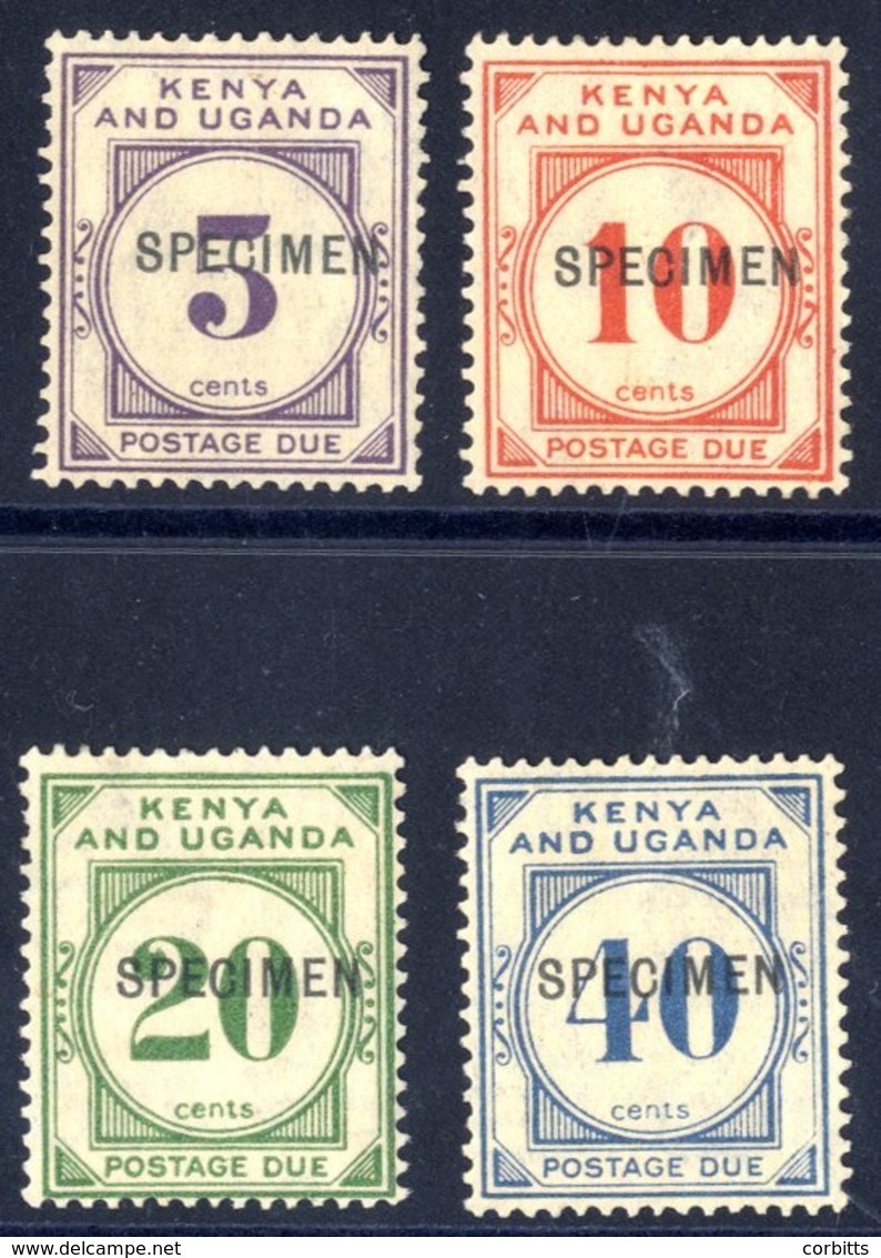 K.U.T 1928-23 Postage Dues 5c, 10c, 20c & 40c, Each Overprinted SPECIMEN Unused, The 30c & 1s Not Included Issued Perf S - Autres & Non Classés