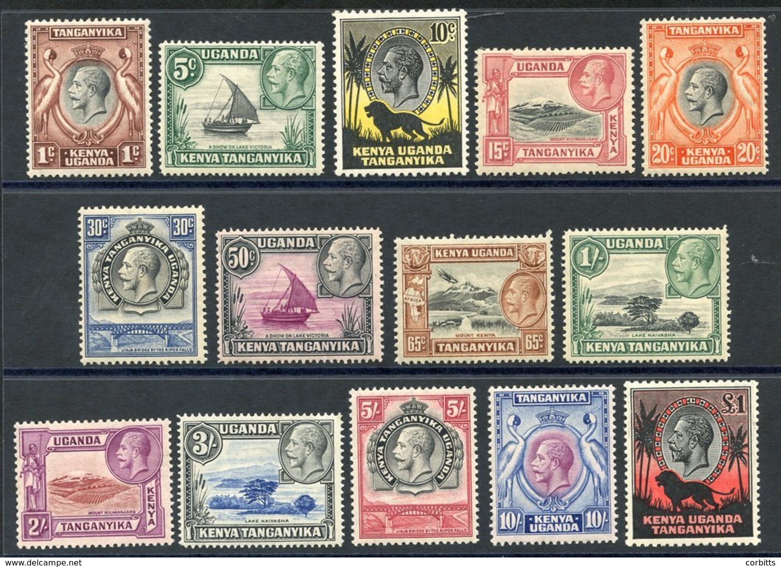 K.U.T 1935-37 MSCA Set, M (some Gum Toning Present), SG./110/123. (14) Cat. £475 - Autres & Non Classés