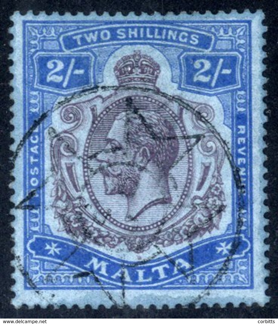 1922 MSCA 2s Purple & Blue/blue, VFU With Circular Maltese Cross Cancel, SG.103. (1) Cat. £225 - Autres & Non Classés