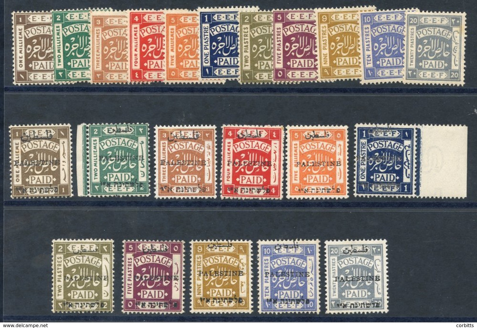 1910 Simple Cypher Set, M (UM Pulled Perf At Top), SG.5/15, 1920 Optd Set, M Or Unused, SG.16/26. Cat. £200 (22) - Autres & Non Classés