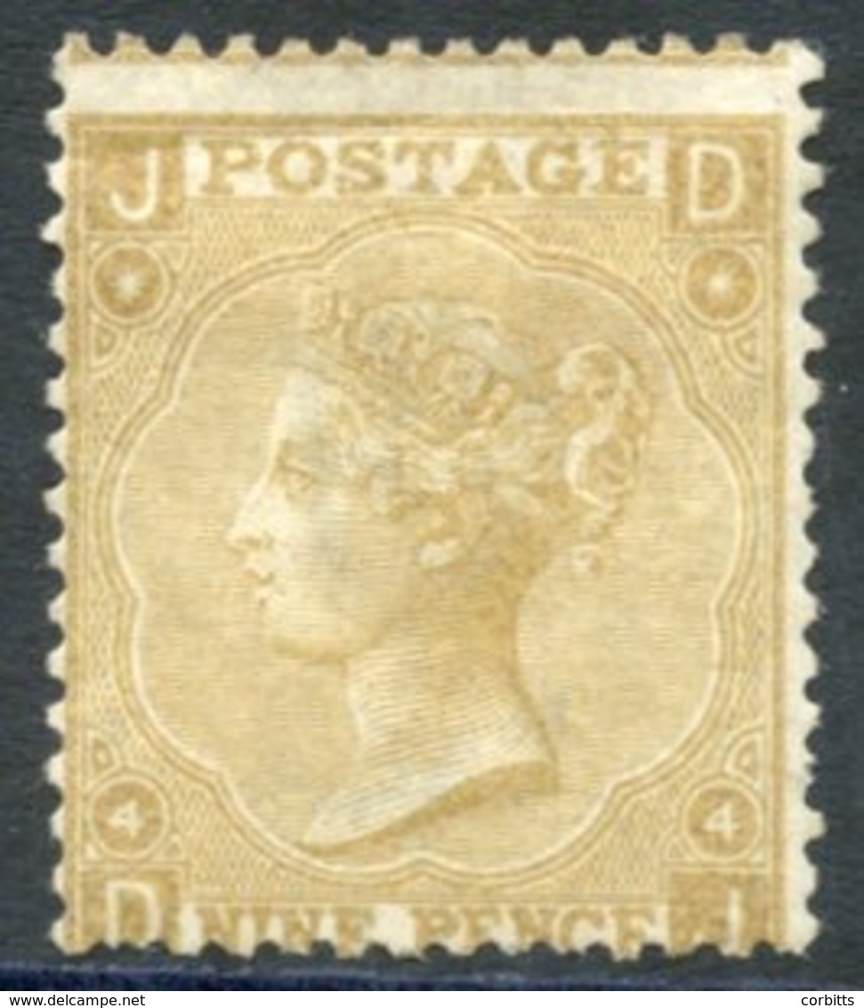 1867 Wmk Spray 9d Straw, Fine Unused Example, Centred Low, A Couple Of Pulled Perfs. Scarce. SG.110, Cat. £2,500 (as Min - Autres & Non Classés