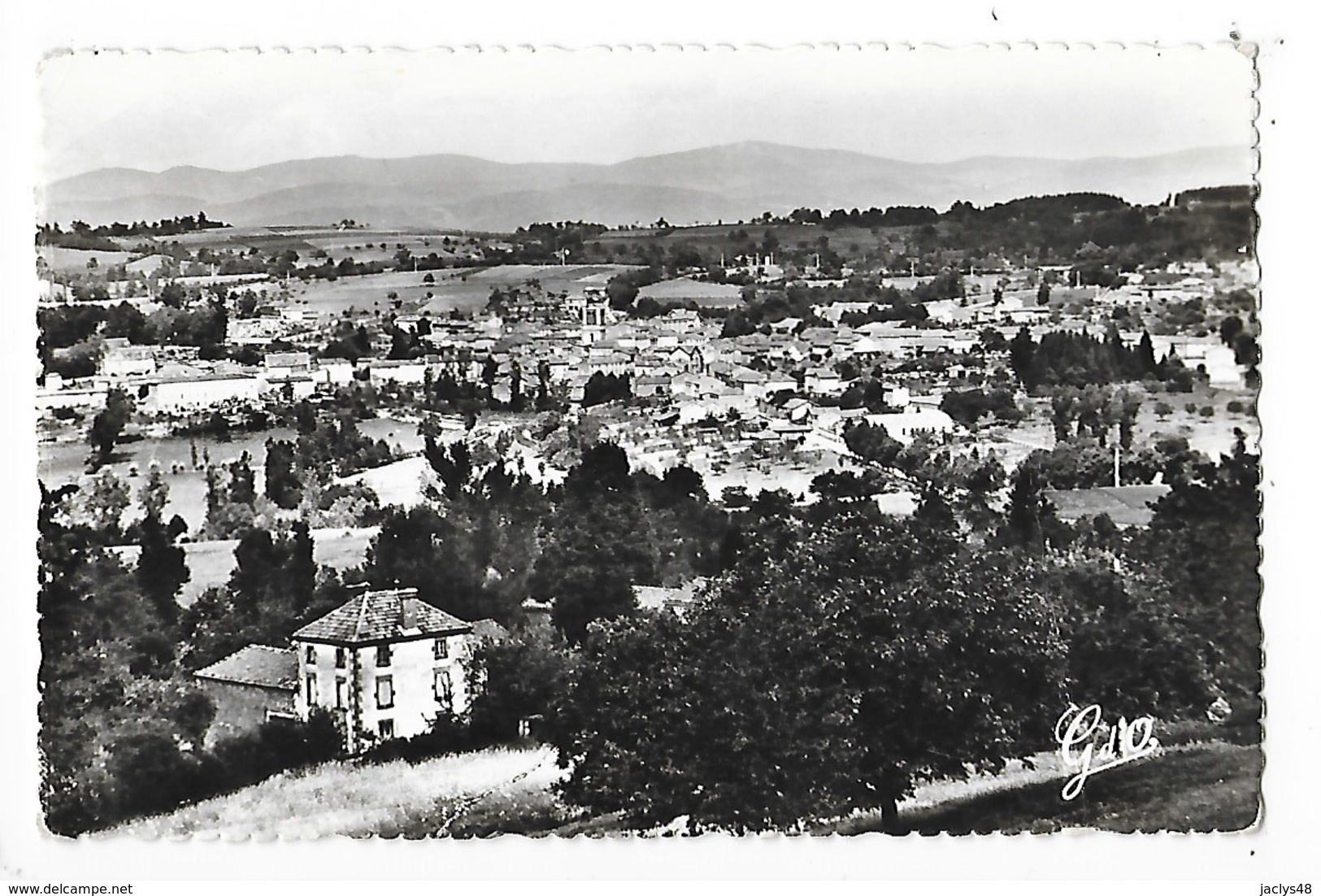 CUNLHAT   (cpsm 63)   Vue Générale Sud-ouest    -  L 1 - Cunlhat