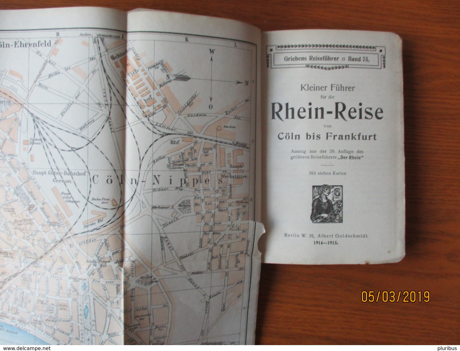 GRIEBENS REISEFÜHRER , RHEIN REISE 1914-15 CÖLN BIS FRANKFURT   ,0 - Países Bajos
