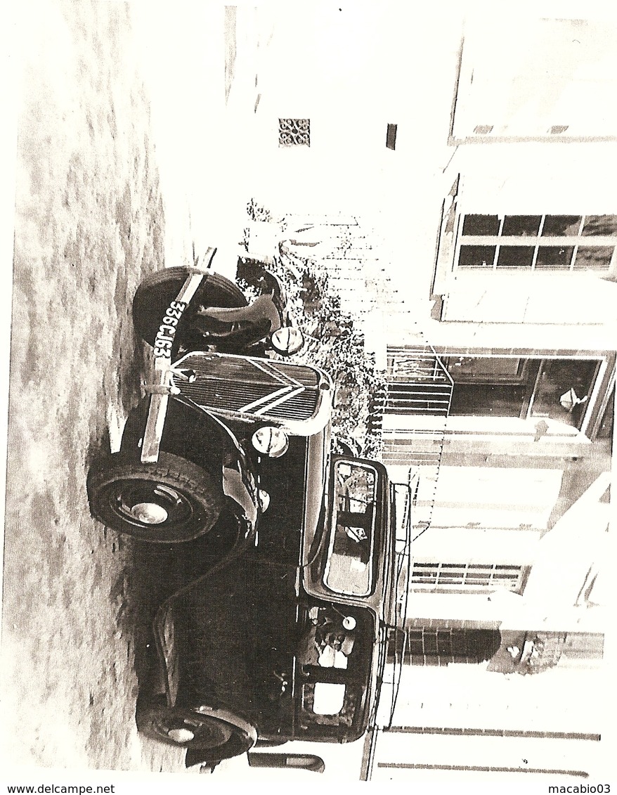 Photo Automobile Citroën Rosalie 10 - Année Fin 1932 - Automobiles