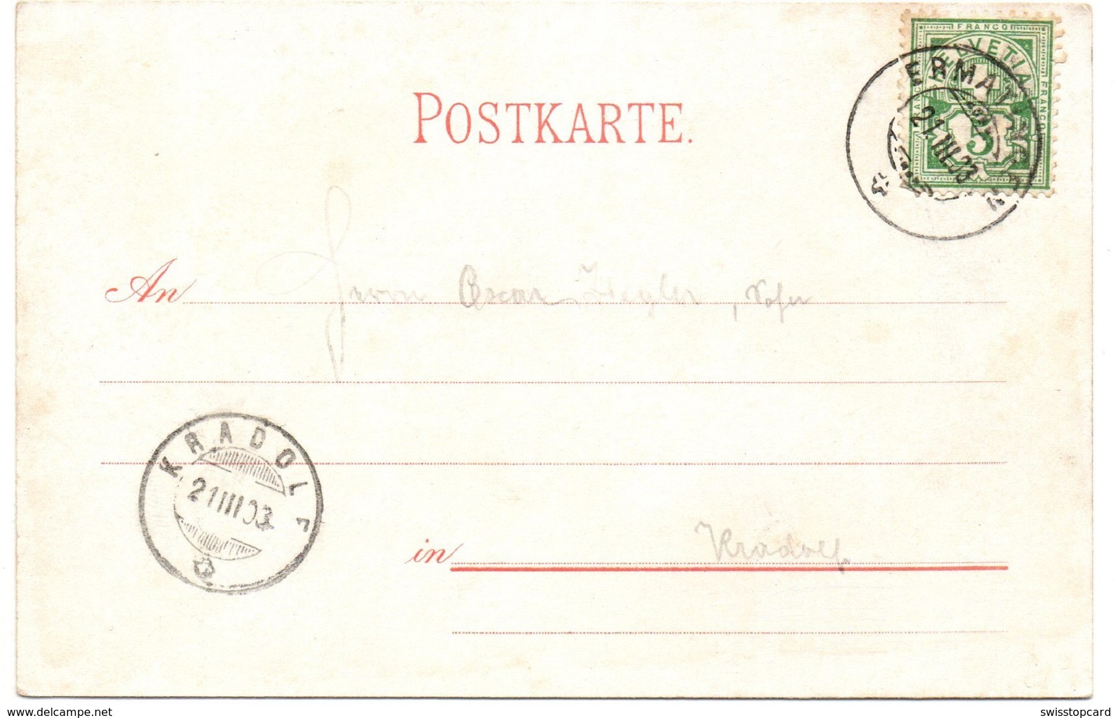 Gruss Aus ERMATINGEN Post & Telegraph Gel. 1903 N. Kradolf - Ermatingen