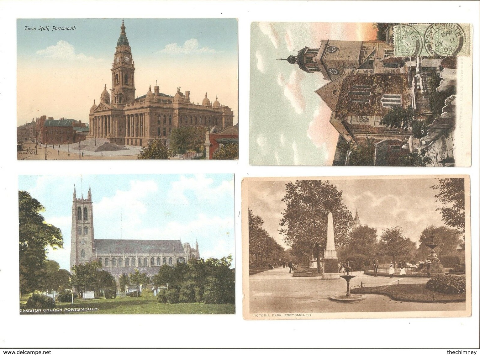 FOUR OLD POSTCARDS OF PORTSMOUTH - Portsmouth