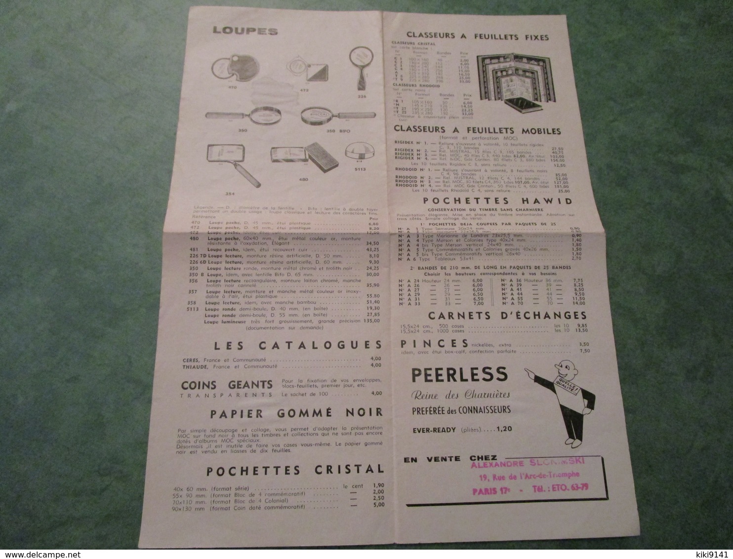 Matériel Divers - TARIF 1963 - Cataloghi Di Case D'aste