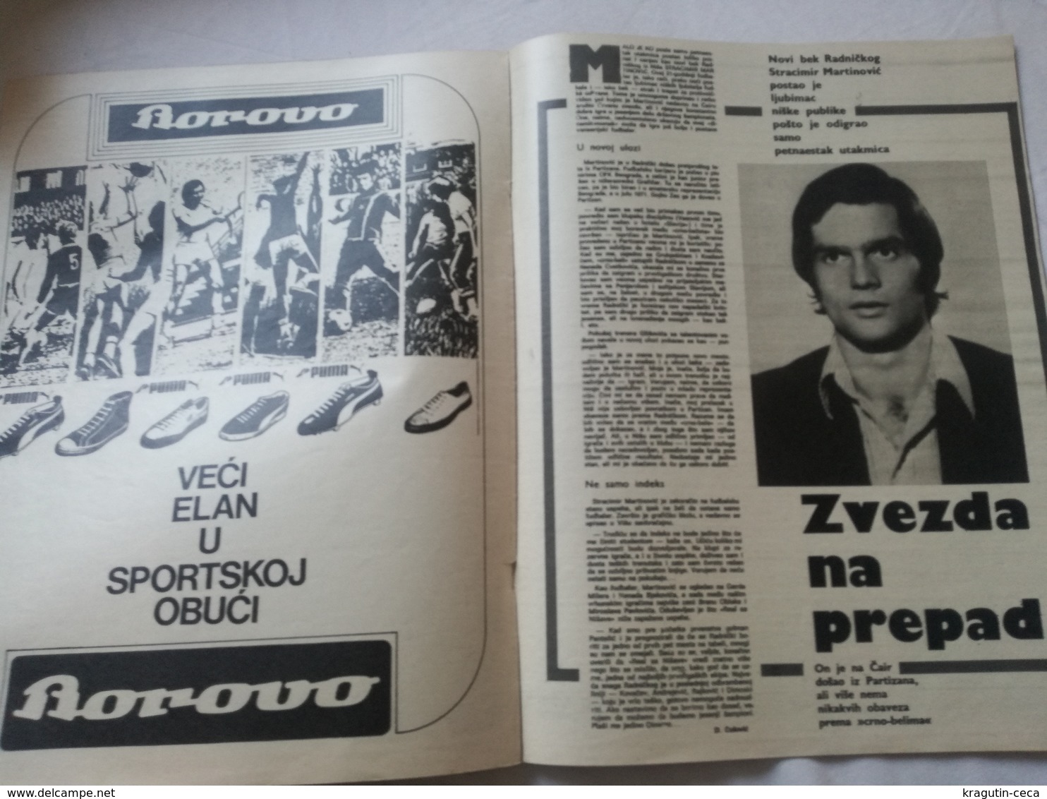 1973 TEMPO YUGOSLAVIA SERBIA SPORT FOOTBALL MAGAZINE NEWSPAPERS PARTIZAN ZVEZDA VARAZDIN HANDBALL WOMEN NATIONAL TEAM - Other & Unclassified