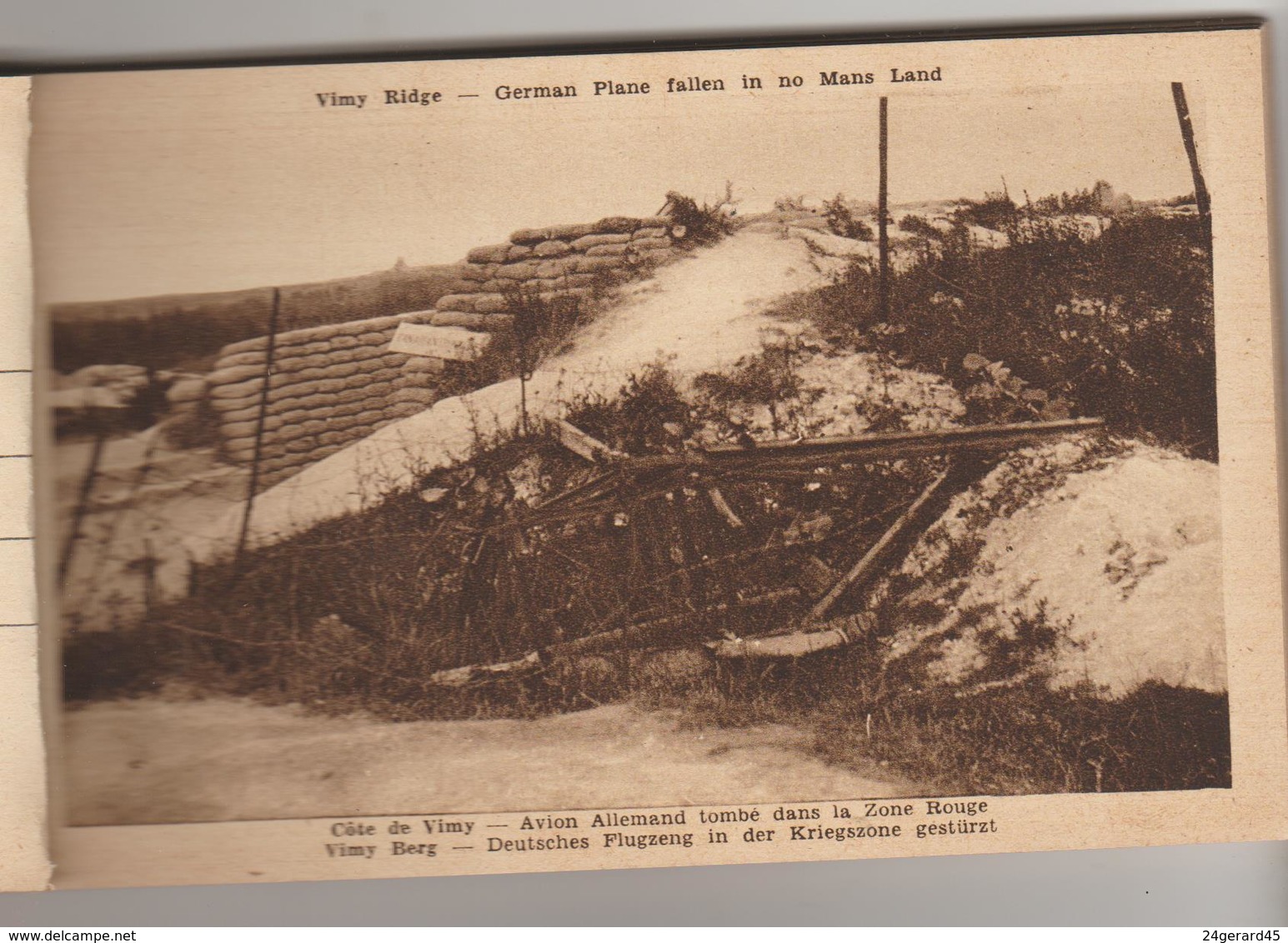 CARNET 22 CPSM VIMY (Pas de Calais) - 1° GUERRE MONDUALE : Tranchées, abris souterrains