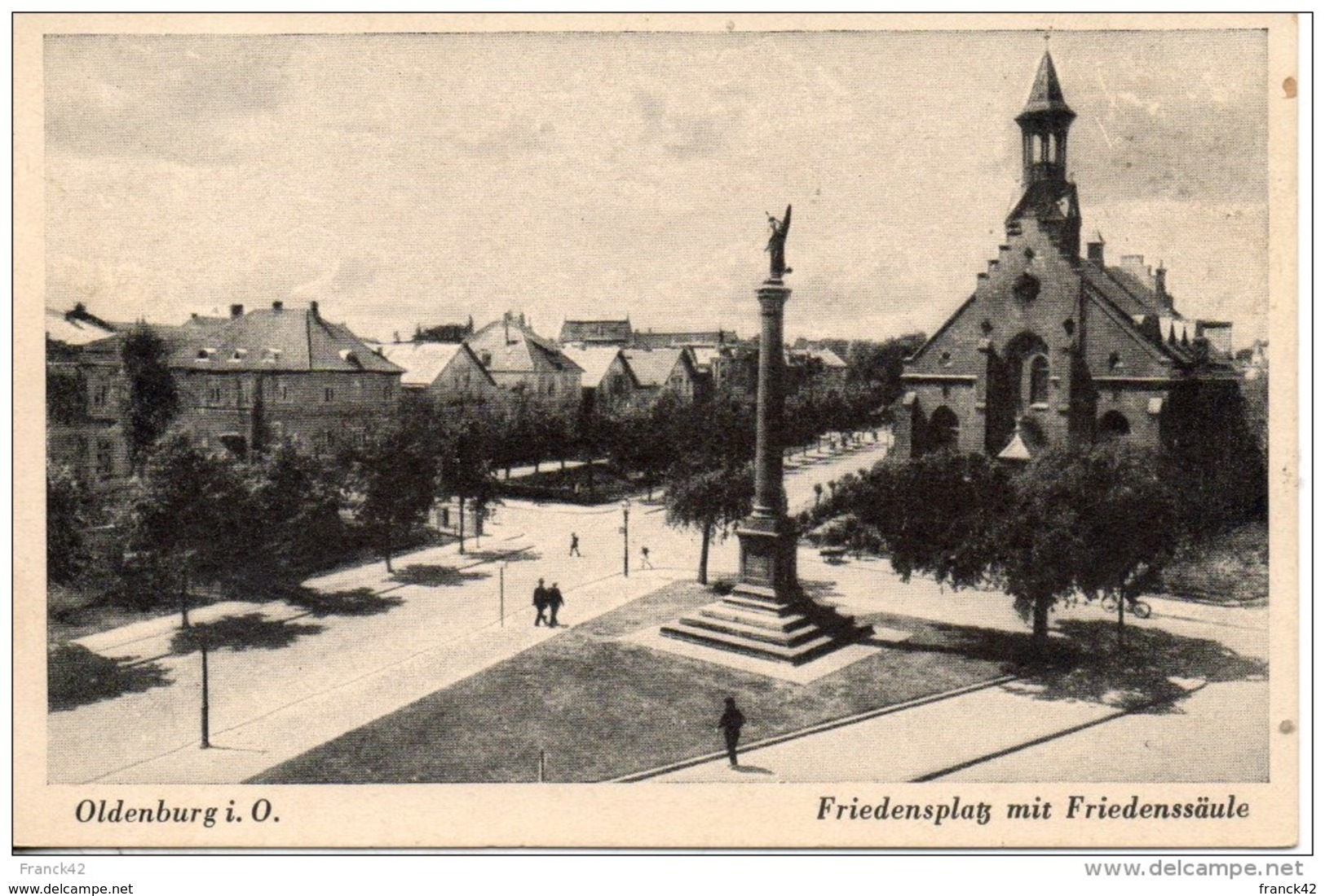 Allemagne. Oldenburg. Friedensplatz Mit Friedenssaule - Oldenburg