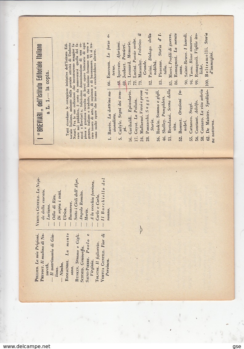 ITALIA 1930 - Libretto Editore BARION - Milano - Thématiques