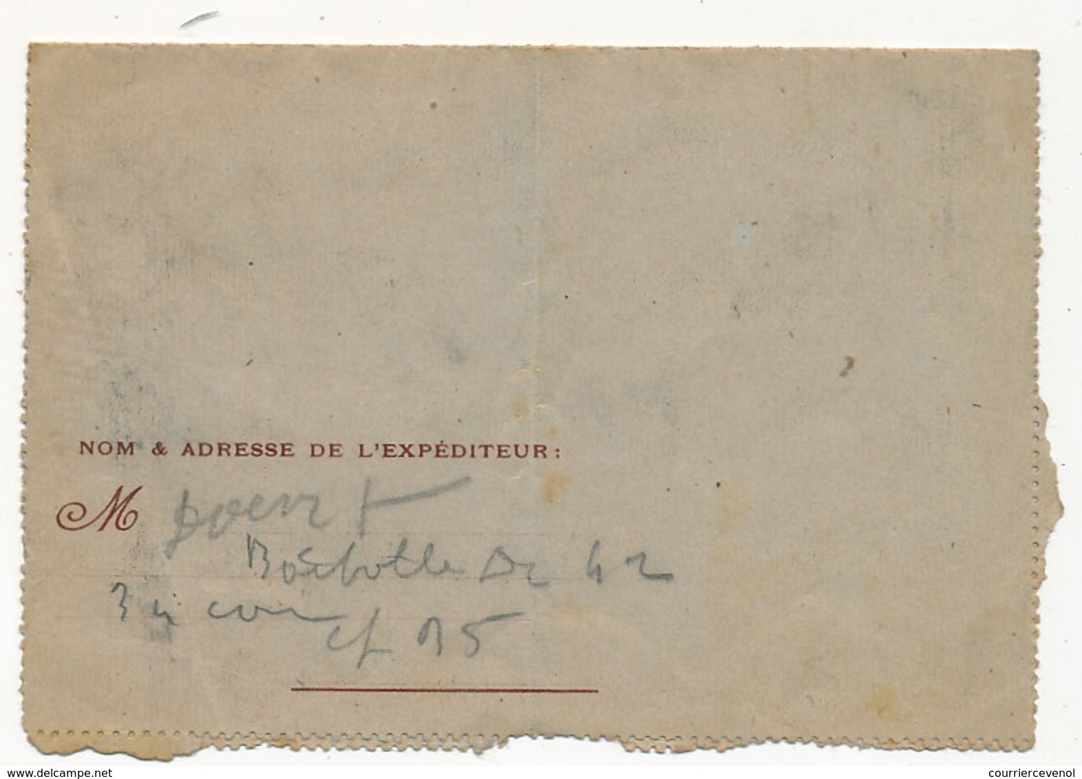 Franchise Militaire - Carte-lettre De L'Espérance - Simili Joffre - Nos Alliés Les Belges / Cachet Adm Dépot 42eme Div - Brieven En Documenten