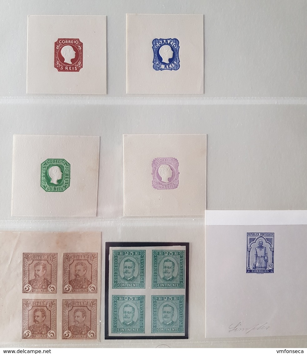 Portugal Accumulation Of Stamp Proofs, Essays And Some Reprints - Rare Lot - Prove E Ristampe