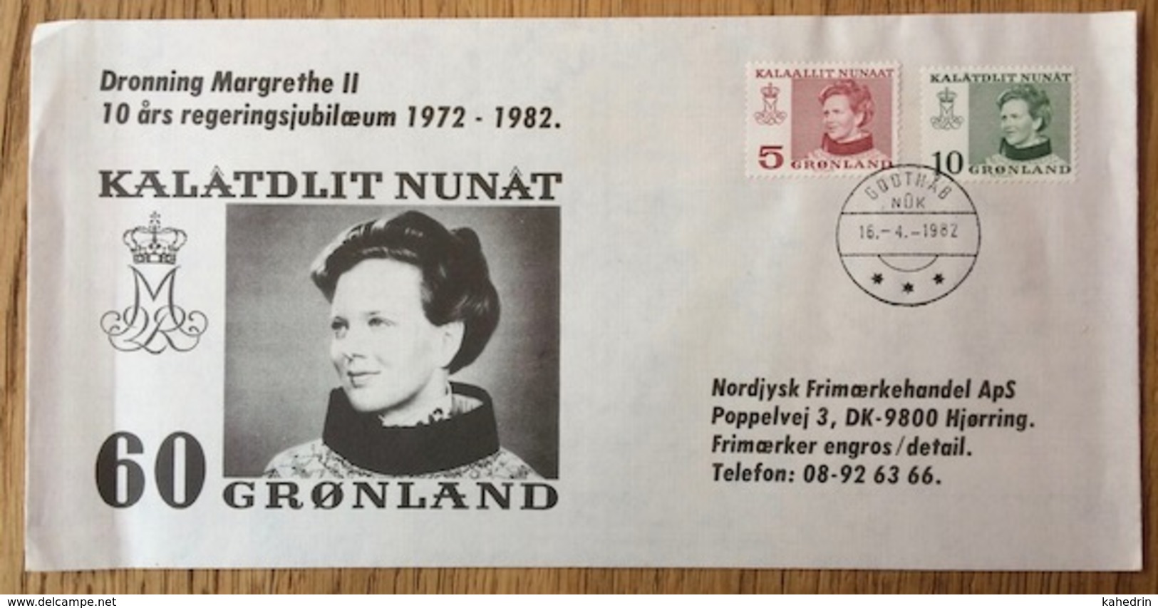 Gronland - Greenland 1972 - 1982, Cover Jubilee Queen Margrethe II, Kalatdlit Nunat - Lettres & Documents