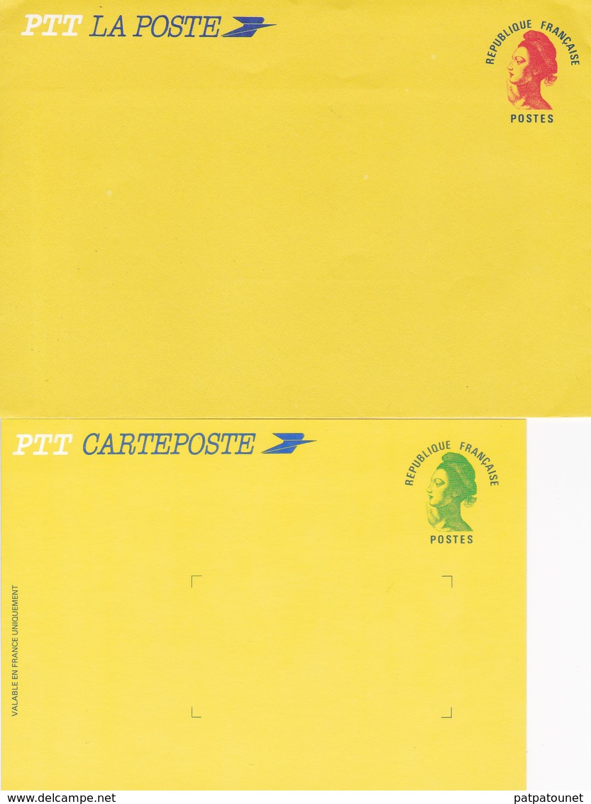 France Cartes Postales Repiquages (avant 1995) Marianne - Overprinter Postcards (before 1995)