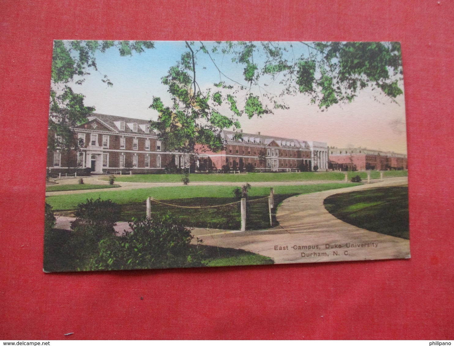 Hand Colored  East Campus Duke University   North Carolina > Durham     Ref 3212 - Durham