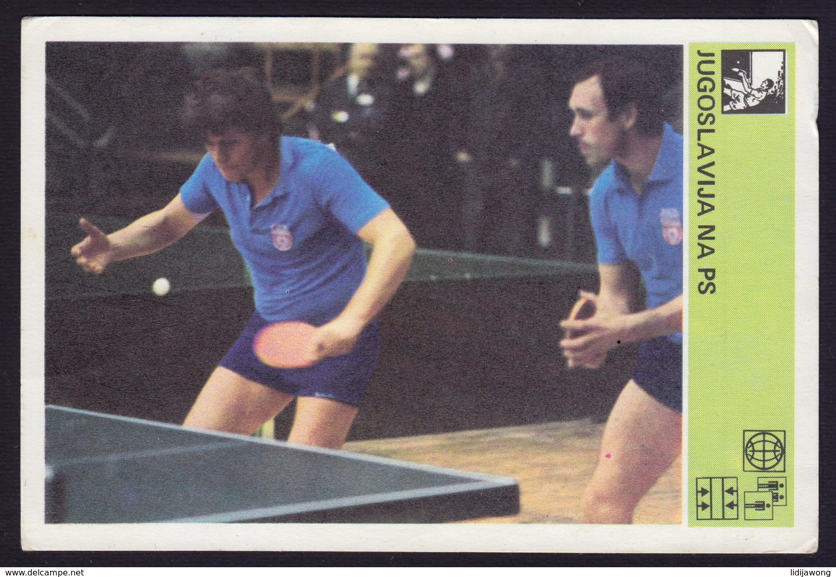 STIPANCIC & SURBEK - TABLE TENNIS PING PONG CARD 1981 (see Sales Conditions) - Tischtennis