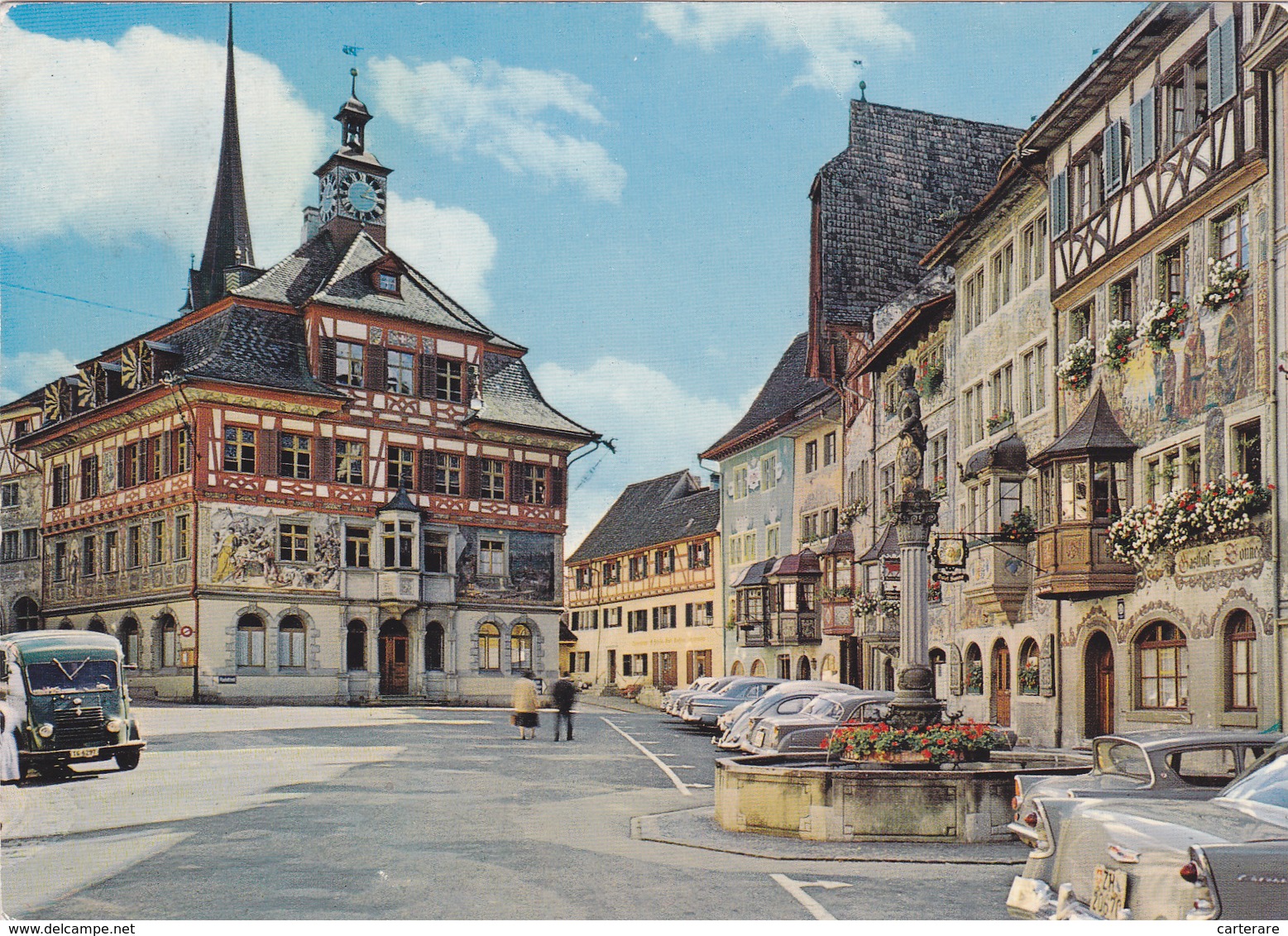 SUISSE,SWITZERLAND,SVIZZERA,HELVETIA,SWISS,SCHWEIZ ,STEIN AM RHEIN,FONTAINE - Stein Am Rhein