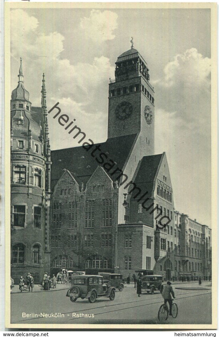 Berlin-Neukölln - Rathaus - Verlag Conrad Junga Berlin 30er Jahre - Neukoelln