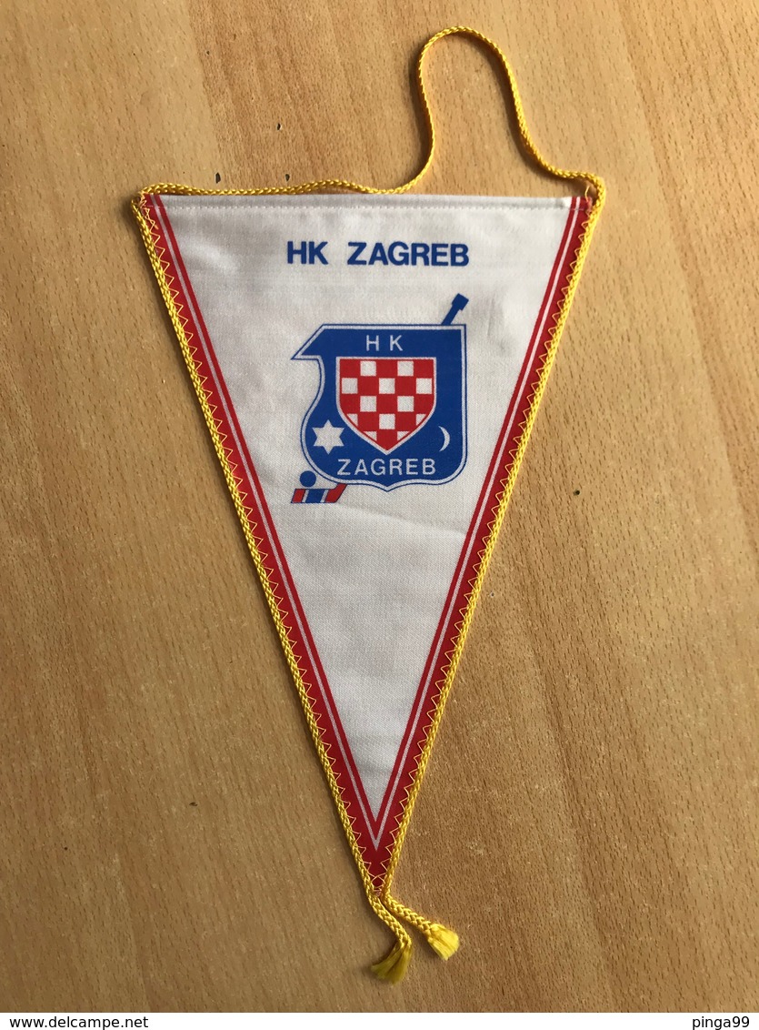 ICE HOCKEY CROATIA CLUB HK ZAGREB   PENNANT - Sonstige & Ohne Zuordnung