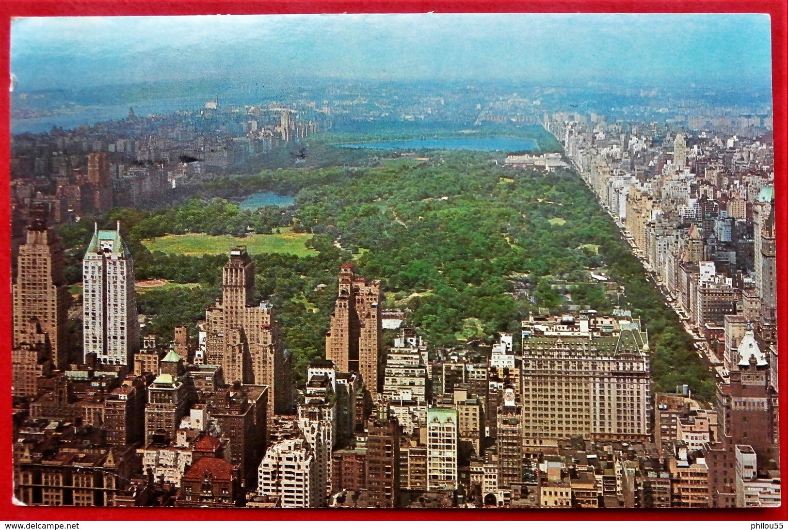 Cpsm NEW YORK CITY  Central Park As Seen From The RCA Observatory 1964 Timbre - Central Park