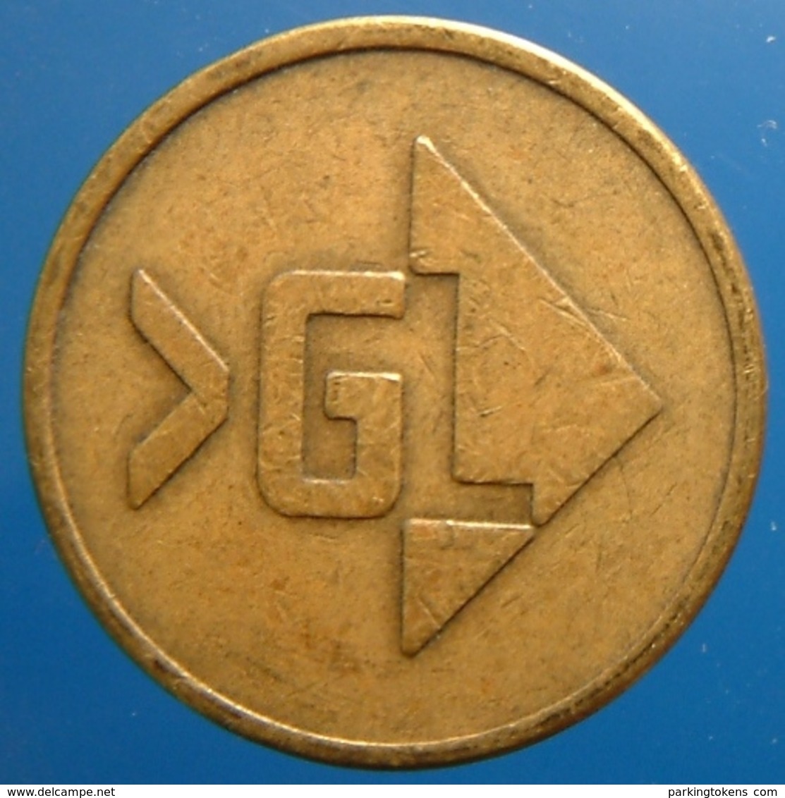 KB170-1b - >GL VAN GEND EN LOOS - 6 O'clock - B 20.0mm - Koffie Machine Penning - Coffee Machine Token - Professionals/Firms