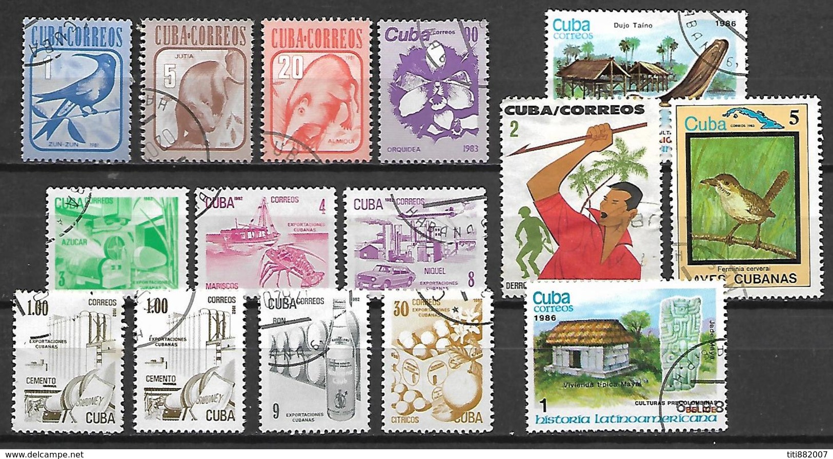 CUBA     -      L O T     -   Oblitérés - Collections, Lots & Series