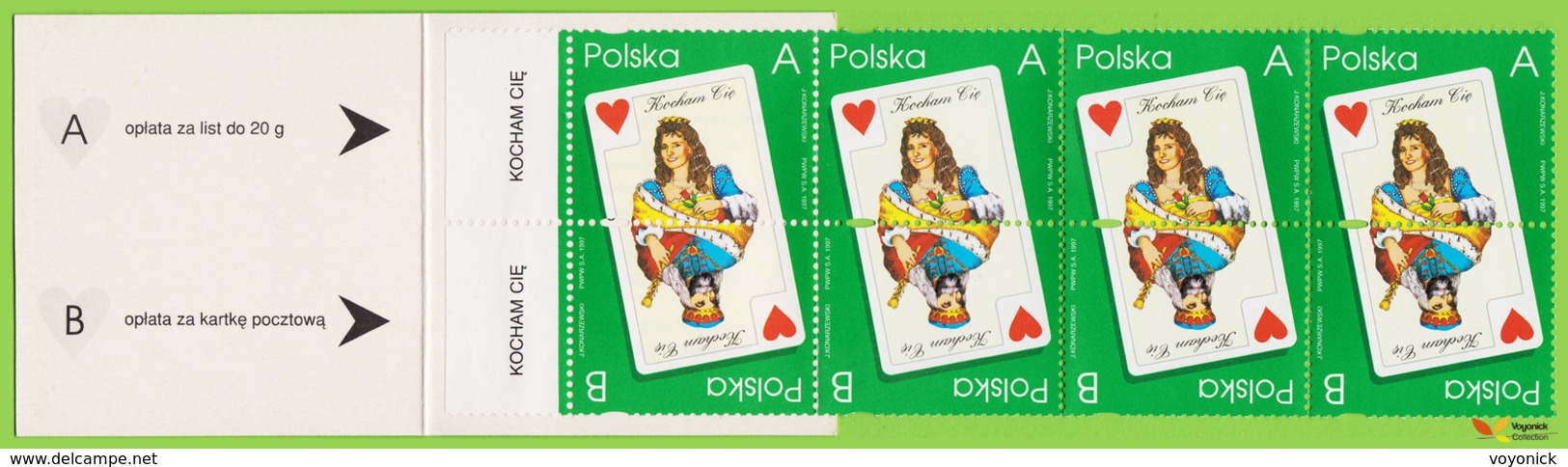 Voyo POLAND 1997 Booklet I LOVE YOU FS01 MINT - Postzegelboekjes