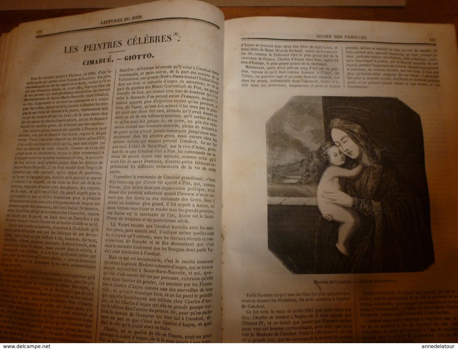 1845-46 MUSEE DES FAMILLES:Histoire de la danse;Histoire des poupées,des marionnettes;Tanger;Venise;Peintre Apelles ;etc